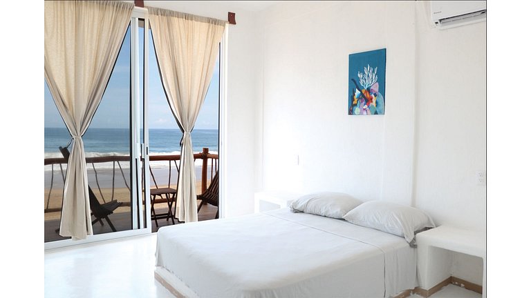 master suite con vista sull'oceano